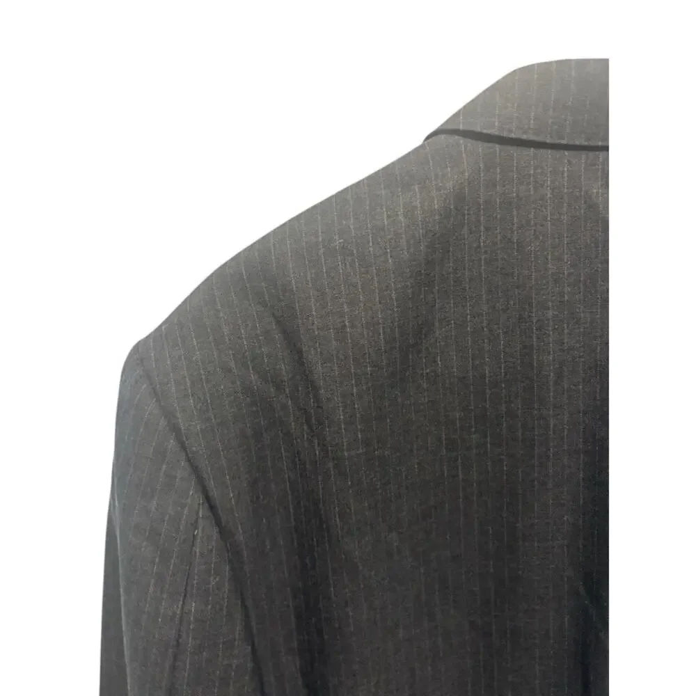 J. Crew Ludlow Piana Blazer 44L Italian 120's Wool Suit Jacket Gray Sports Coat